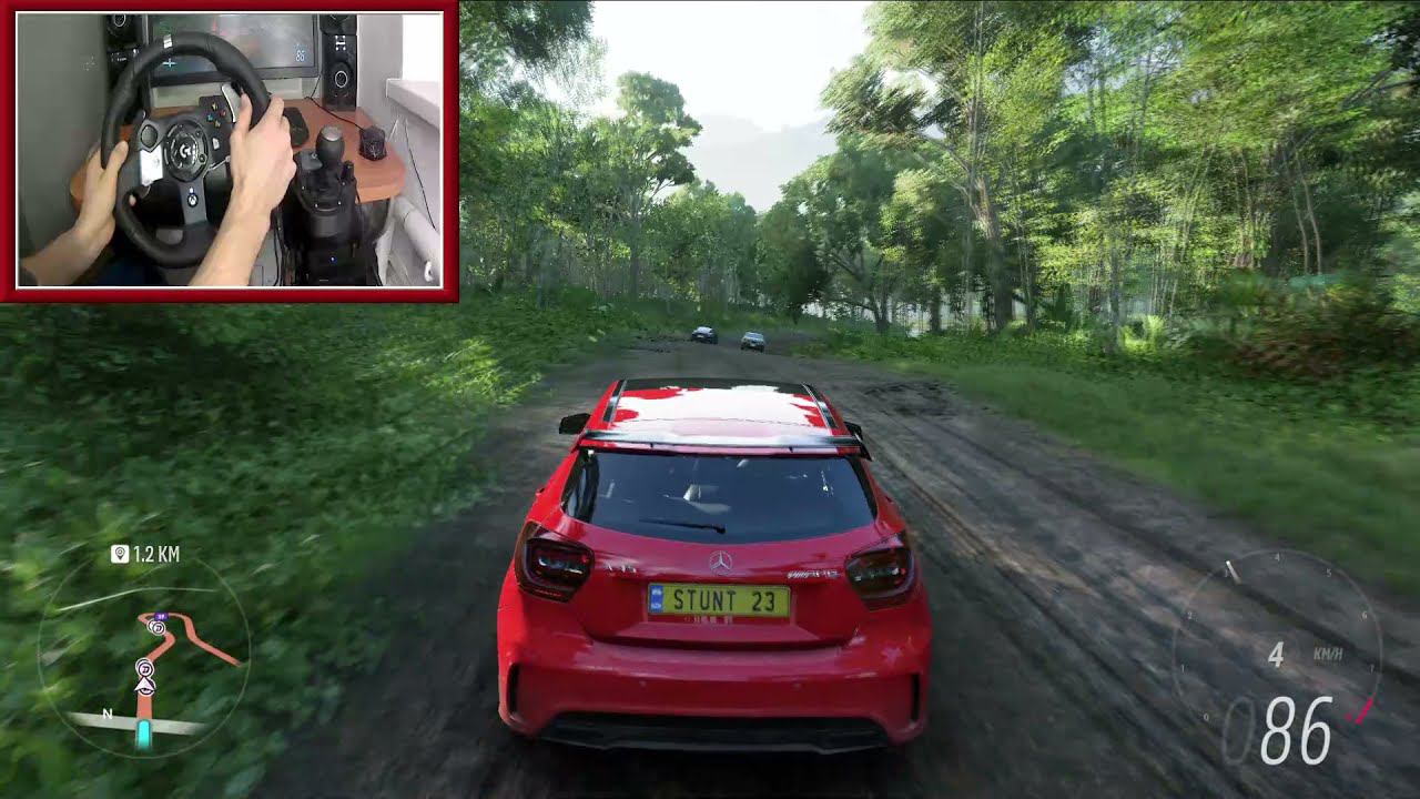 Mercedes A45 AMG - Forza Horizon 5 | Logitech g920 gameplay