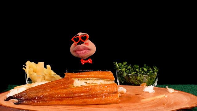 Giant eel sushi MUKBANG 초대형 장어 초밥 먹방 うなぎ寿司 ปลาไหลซูชิ lươn Belut ASMR EATING SOUND