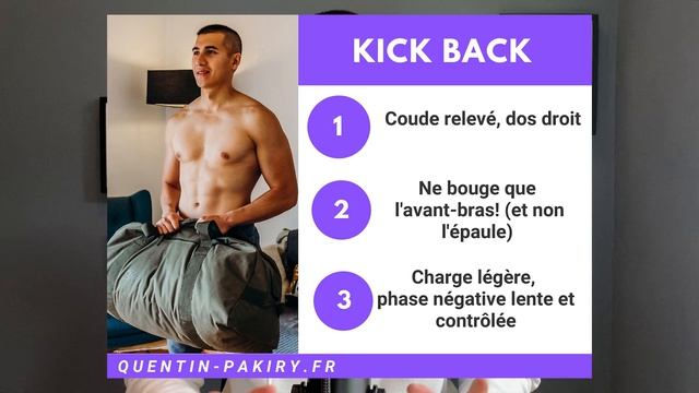 EXERCICE TRICEPS: Mon TOP 4 100 à la Maison