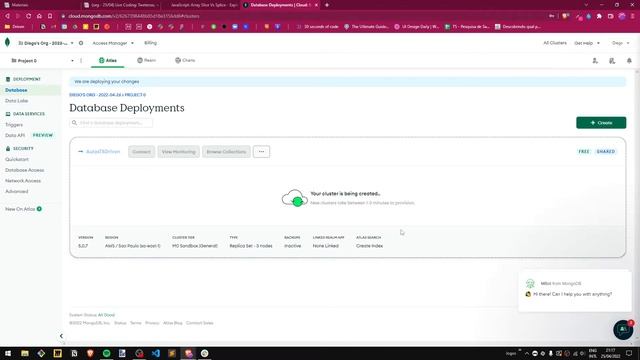 Configuração Inicial do Mongo Atlas