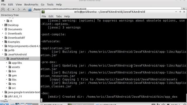 Port JavaFX to Android APK, with javafxports