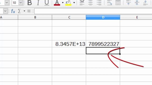 How to write large number bada number libre calc ya ms excel me kaise likhen
