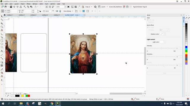 Corel Draw Tips & Tricks Intersect and Vignette for a photo