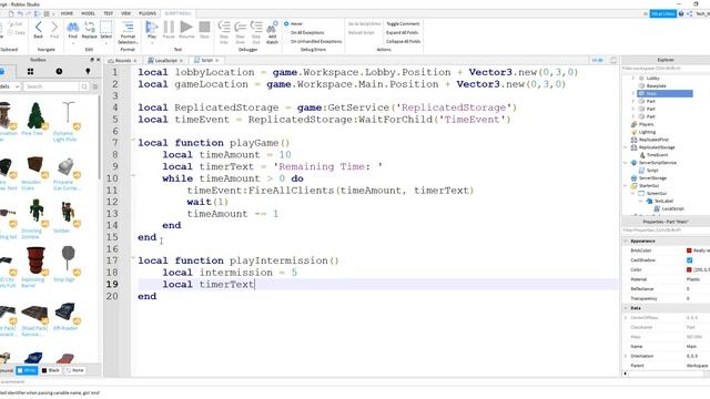 How to Make a Round Timer in Roblox Studio - Scripting Tutorial