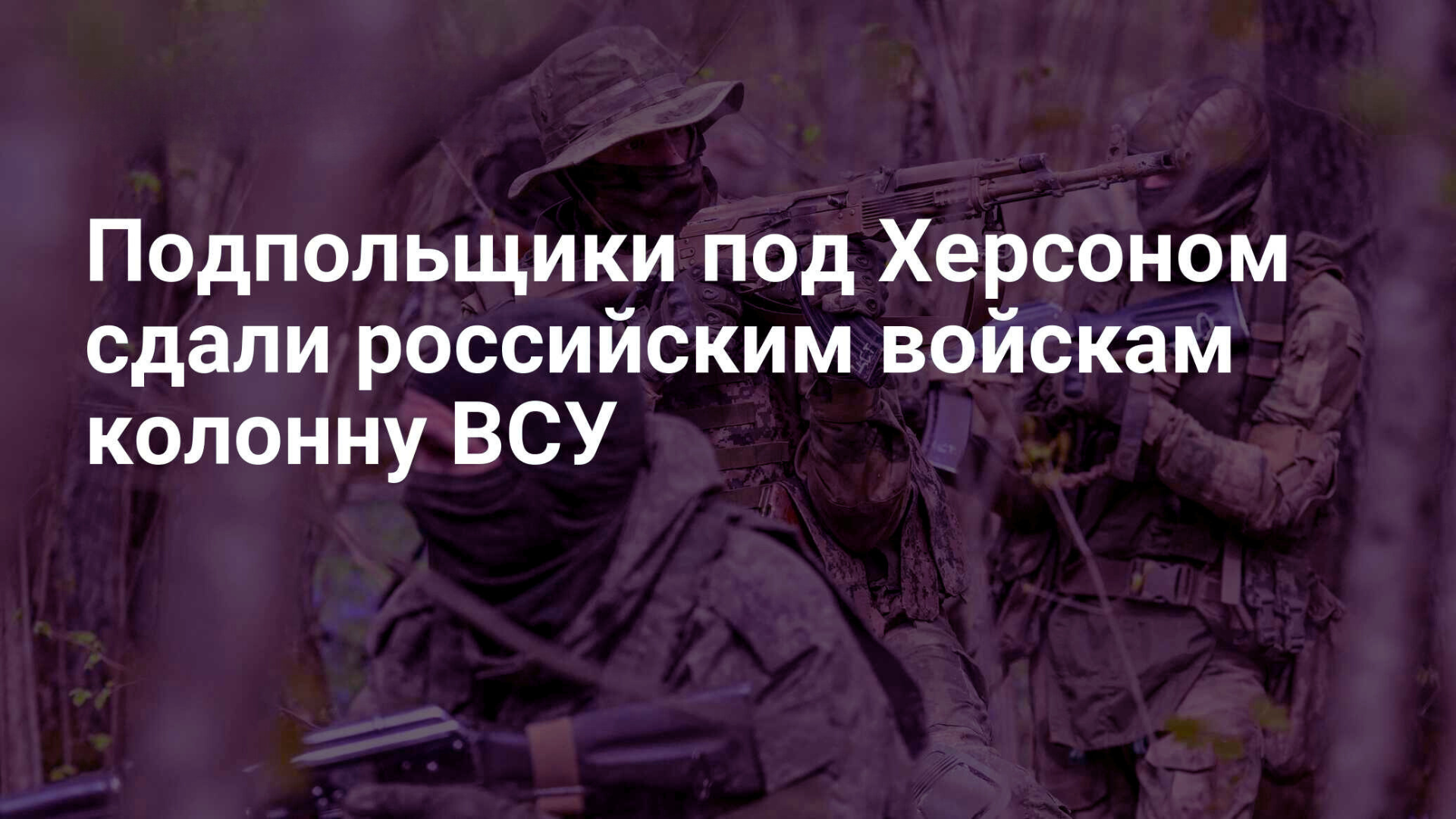 Подпольные агенты помогли уничтожить украинские войска и немецкую САУ под Херсоном!