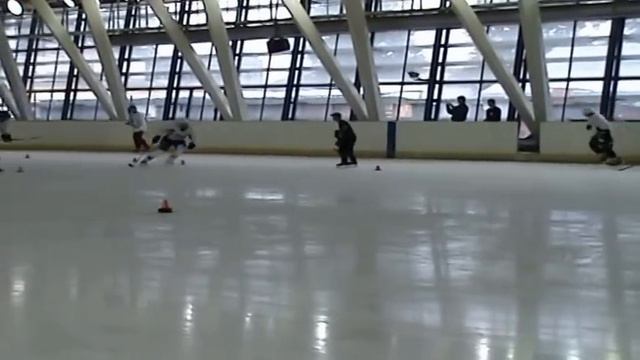 Besa Tsintsadze: power skating with S.Gonchar  E.Malkin - part2