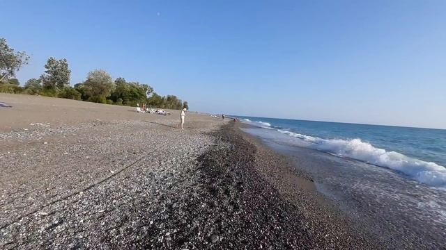 Абхазия 9 июля 2022 г. Море Пляж Цены Бзыбь