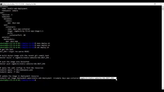 3. Defining a Shell Executable for Automating Execution of Commands on GKE