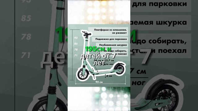Самокат Urban Scooter Original tm Disc Mint, (2024