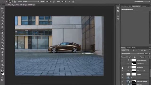 Retouching Cars in Photoshop CS6  - Audi A3 Limo