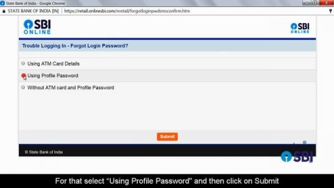 SBI RINB – How to Retrieve Username, Reset Login & Profile Passwords (October 2017)