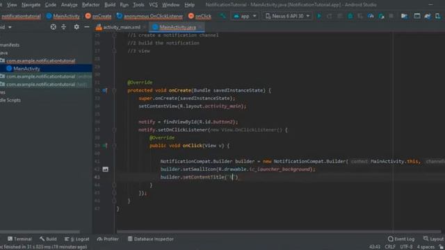 How to show a Notification android Studio tutorial| Java | simple notification | Hindi
