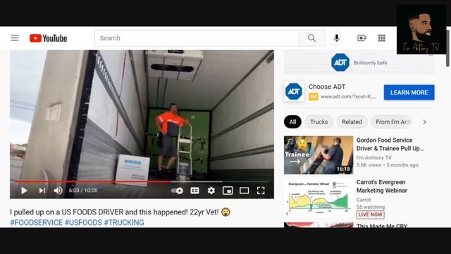 Are you too old to do food service delivery? US Foods driver 22yr vet still pushing cases! ??♂️