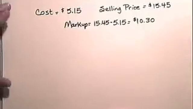 Markup on Selling Price - www.atcmathprof.com