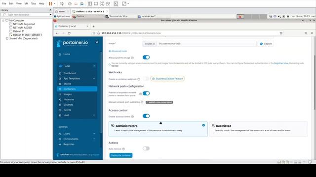 PROYECTO ASO: CREACION DE NEXTCLOUD CON DOCKER  Y PORTAINER