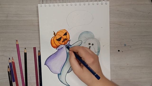 Рисуем призраков. SPEEDPAINT