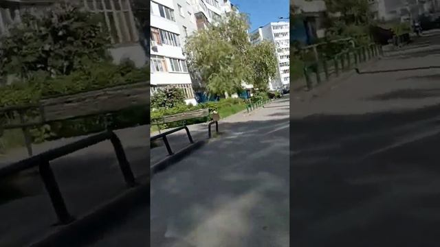 Прогулка по городу Казань по тротуарам