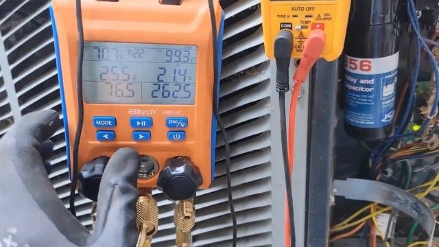 R22 air conditioner with good pressure and temperature split