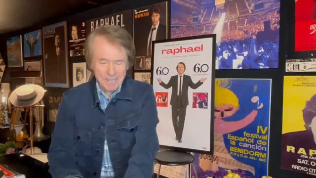 Raphael invita a sus fans de Bogotá al concierto 10 de marzo 2022 en Movistar Arena.