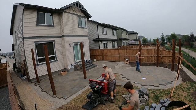 Epic Backyard Makeover Timelapse - Amazing Patio, Pergola and Lighting!