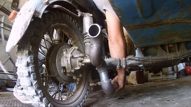 Прямоточный глушитель на Днепр