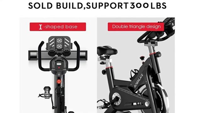 JOBUR Magnetic Exercise Bike with iPad Mount ✅ Review