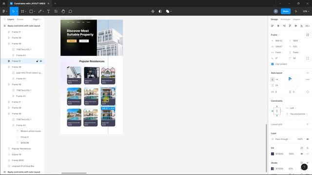 Constraints with Layout Grids in Figma