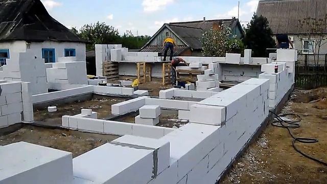 Строительство дома из газобетона