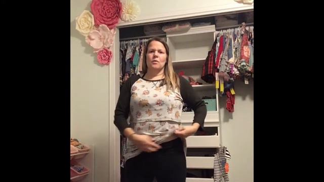 Short Mama Reviews Latched Mama Nursing Clothes - Floral Raglan 2.0
