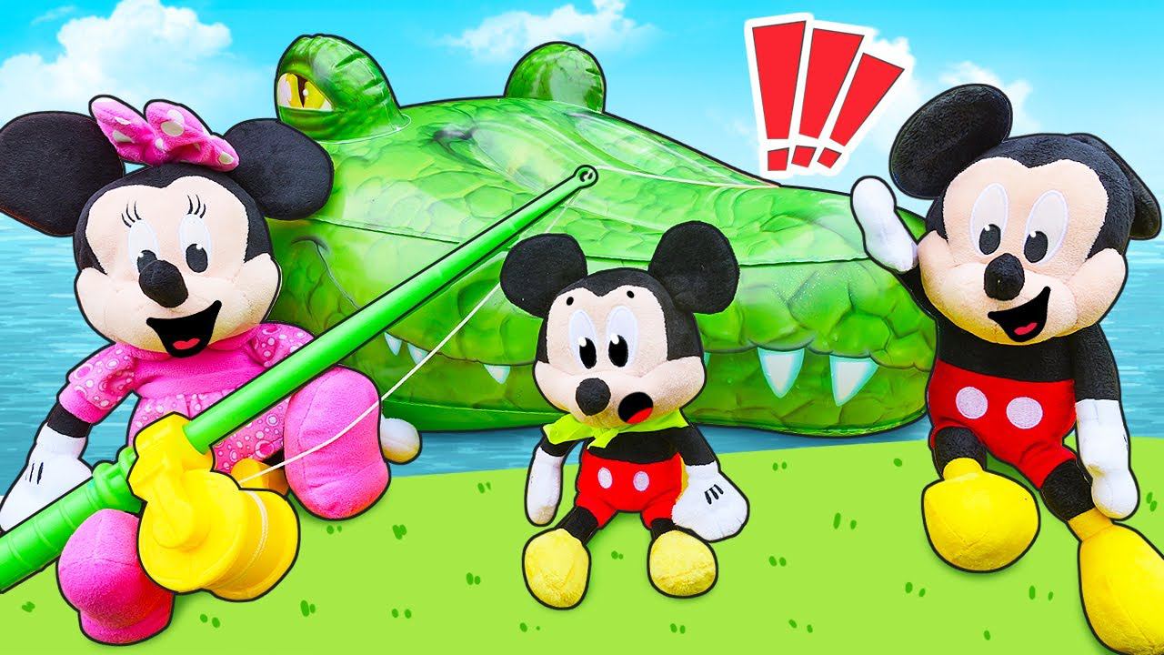 Микки Маус – Наживка на крокодила Видео про игрушки и игры для детей