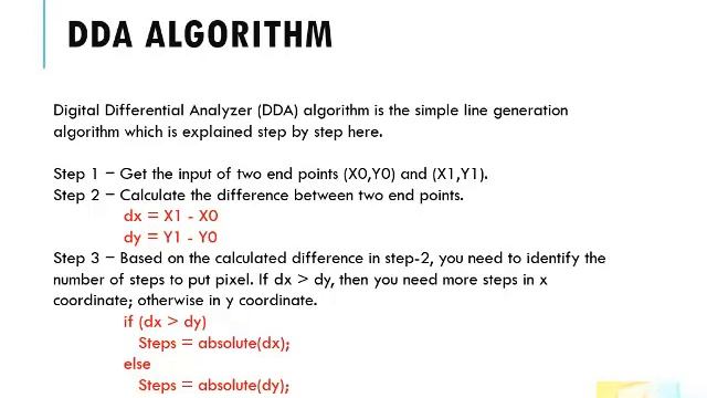 Polynomial Method Line Drawing in Computer Graphics | How to Draw Line using DDA algorithm in CG ?0
