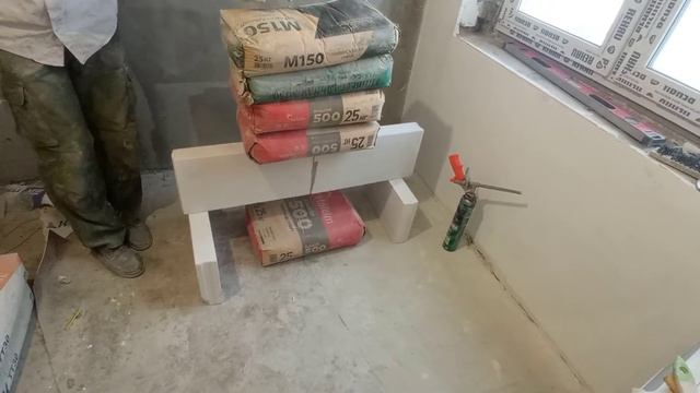 Тест нагрузки на шов из клей-пены макрофлекс