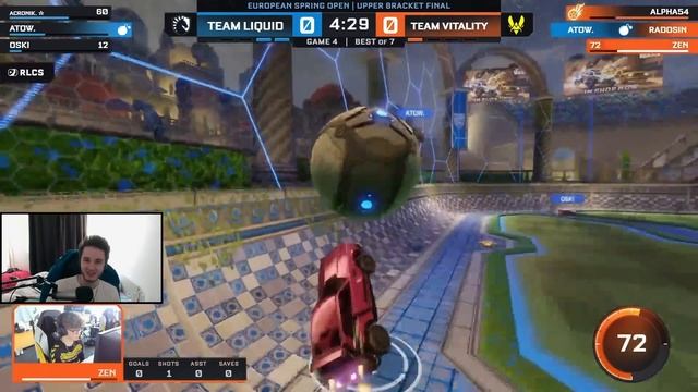 ZEN Играет С Читами?! Дебют НОВЫХ VILTALITY  Смотрим LIQUID vs VITALITY RLCS EU