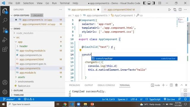 DOM manipulation in angular |View Child in angular | Template reference variable in Angular |Angula