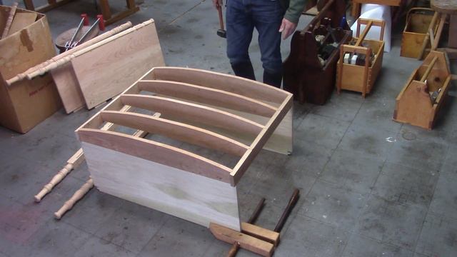 Assembly of a Sheraton Bowed Chest of Drawers