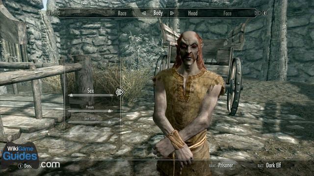 Skyrim Character Creation - Starting Dark Elf Race Overview | WikiGameGuides