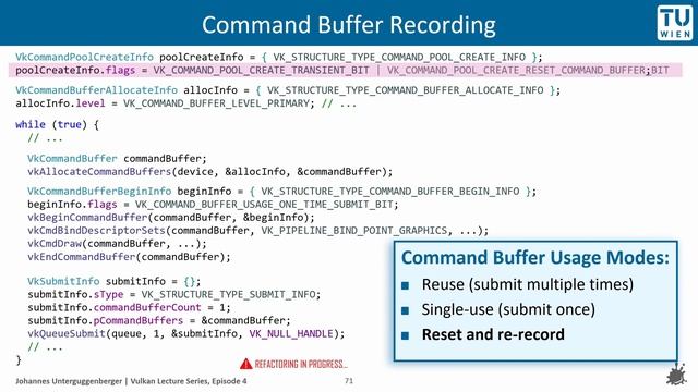 Commands and Command Buffers | "Submit Work to a Device/GPU" | Vulkan Lecture Series, Episode 4