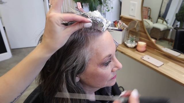 How to add dimension back into Natural Gray Hair Color | Transition to Gray Hair Naturally