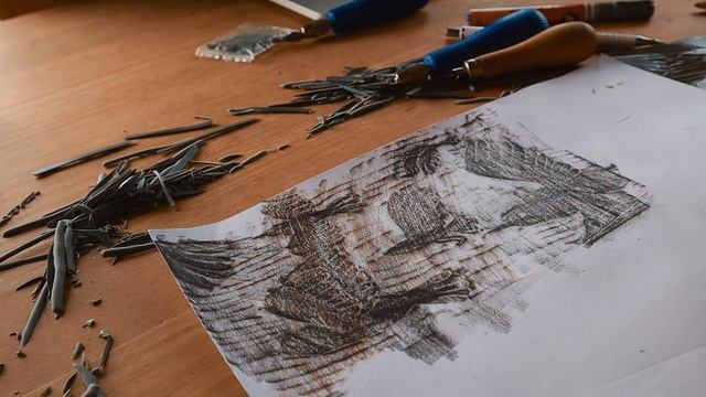HOW I MAKE LINOCUT PRINTS | Walk-trough the process - sketching, cutting, printing. Cozy seagulls.