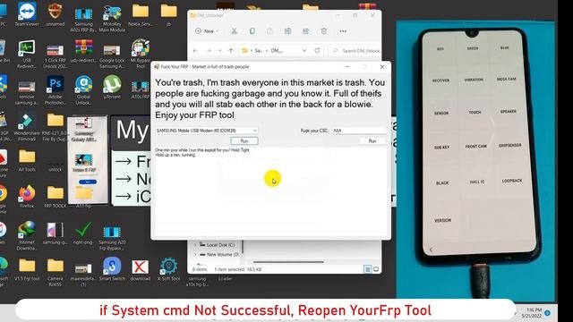New Free FRP Unlock 2023 - ALL SAMSUNG Galaxy Android 1112 FRP Google Account Bypass DM Unlocker