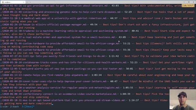Extracting 52+ Best Tips from My Podcast Using grep, sort, cut, sed and Vim