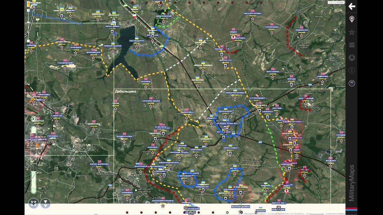 Обзор карты боевых действий MilitaryMaps за 05.02.2015 [Basketok]