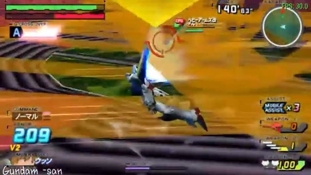 Mobile Suit Gundam: Gundam vs. Gundam: LM314V21 Victory 2 Gundam - Hard Stage - Route A