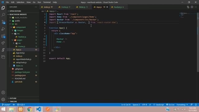 React Hooks - Responsive Website Design Tutorial using Bootstrap v5 with react route dom v6