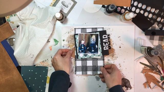Scrapbooking Process #43- "Bear With Me" for Clique Kits