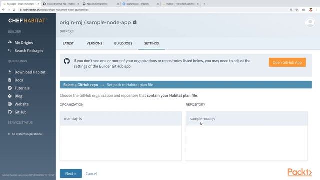 24   Automate Building of Applications with the Habitat Builder