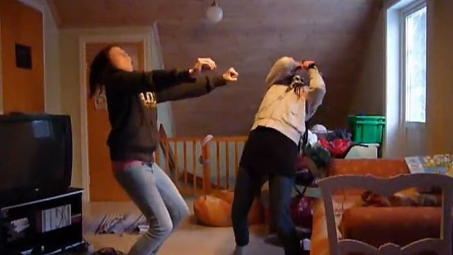 agnes and matilda dancing to crazy frog x)