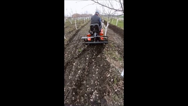 испытание фрезы на минитрактор мтз 132н
