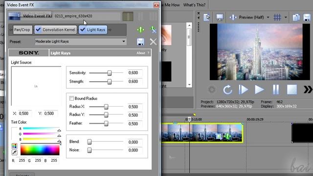 Sony Movie Studio 13 (Platinum/Suite) - How to Add Transitions and Effects