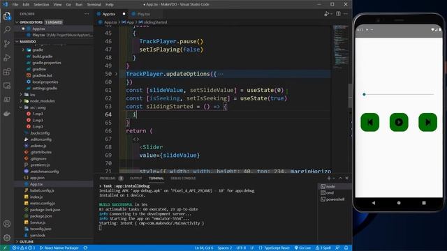 ការសិក្សាពី ការប្រើប្រាស់ Package Slider React Native ដោយប្រើប្រាស់ TypeScript
